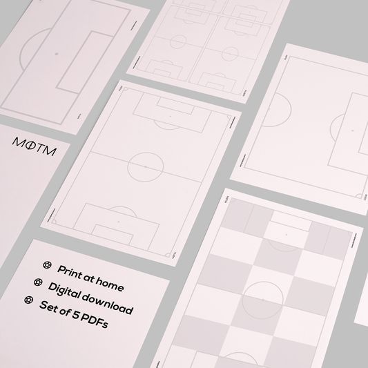 Printable Football Coach Tactics Sheets Playbook Set | Digital Download