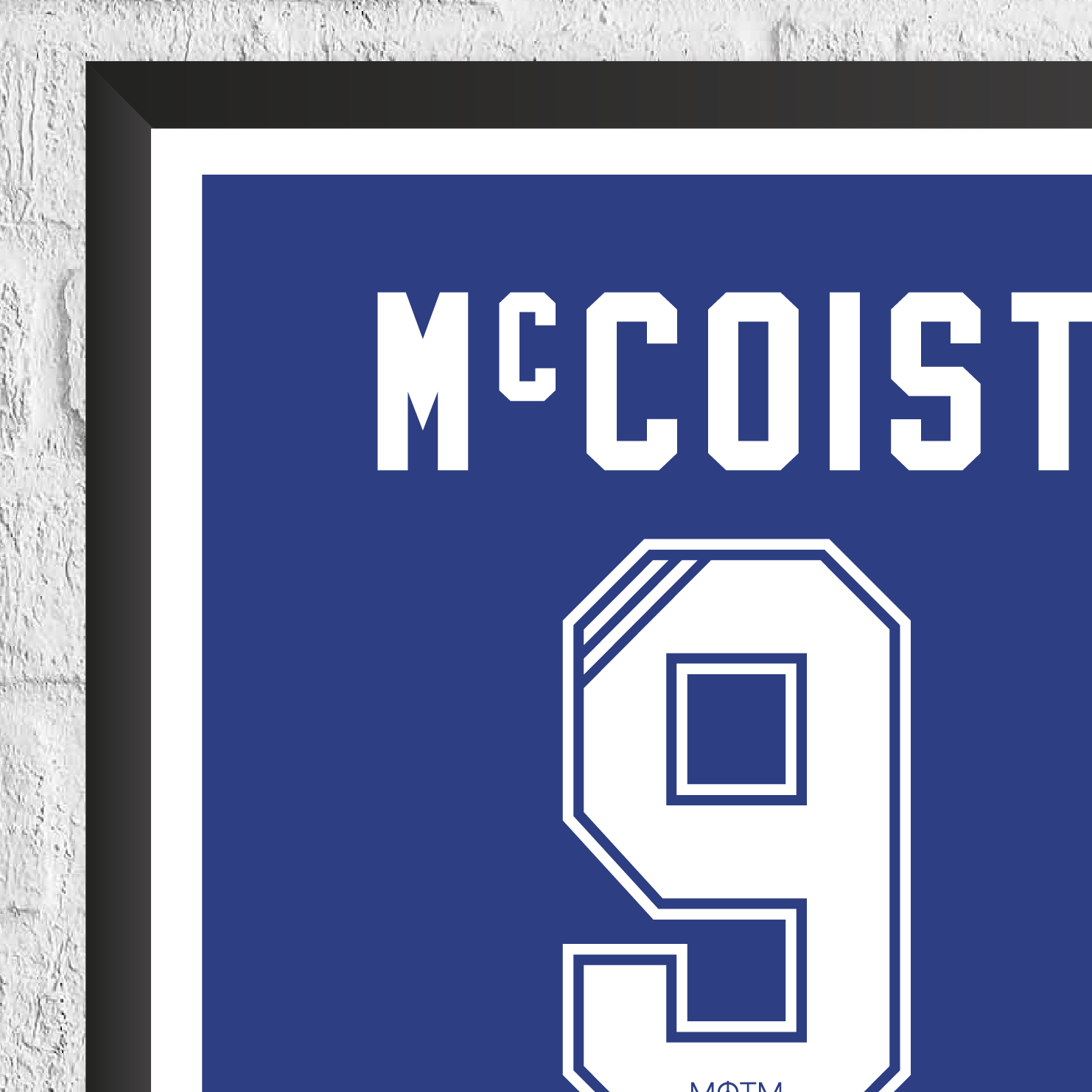 Ally McCoist Legend Stats Print - Man of The Match Football