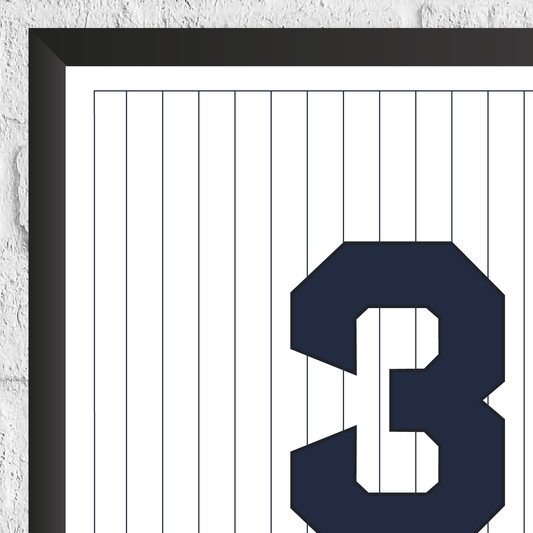 Babe Ruth New York Yankees Legend Stats Print
