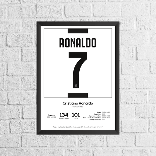 Cristiano Ronaldo Real Madrid Legend Statistikdruck