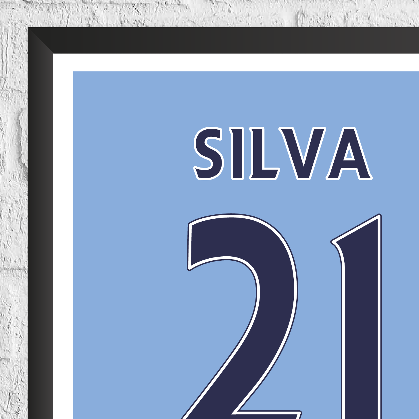 David Silva Legend Stats Print - Man of The Match Football