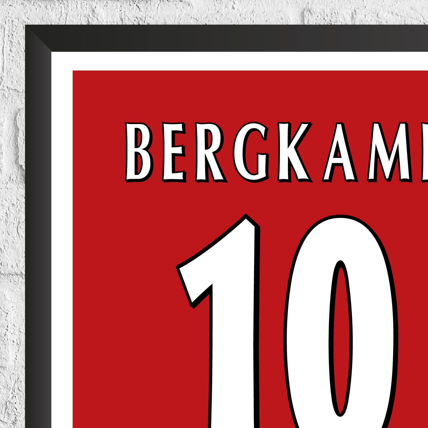 Dennis Bergkamp Legend Stats Print - Man of The Match Football