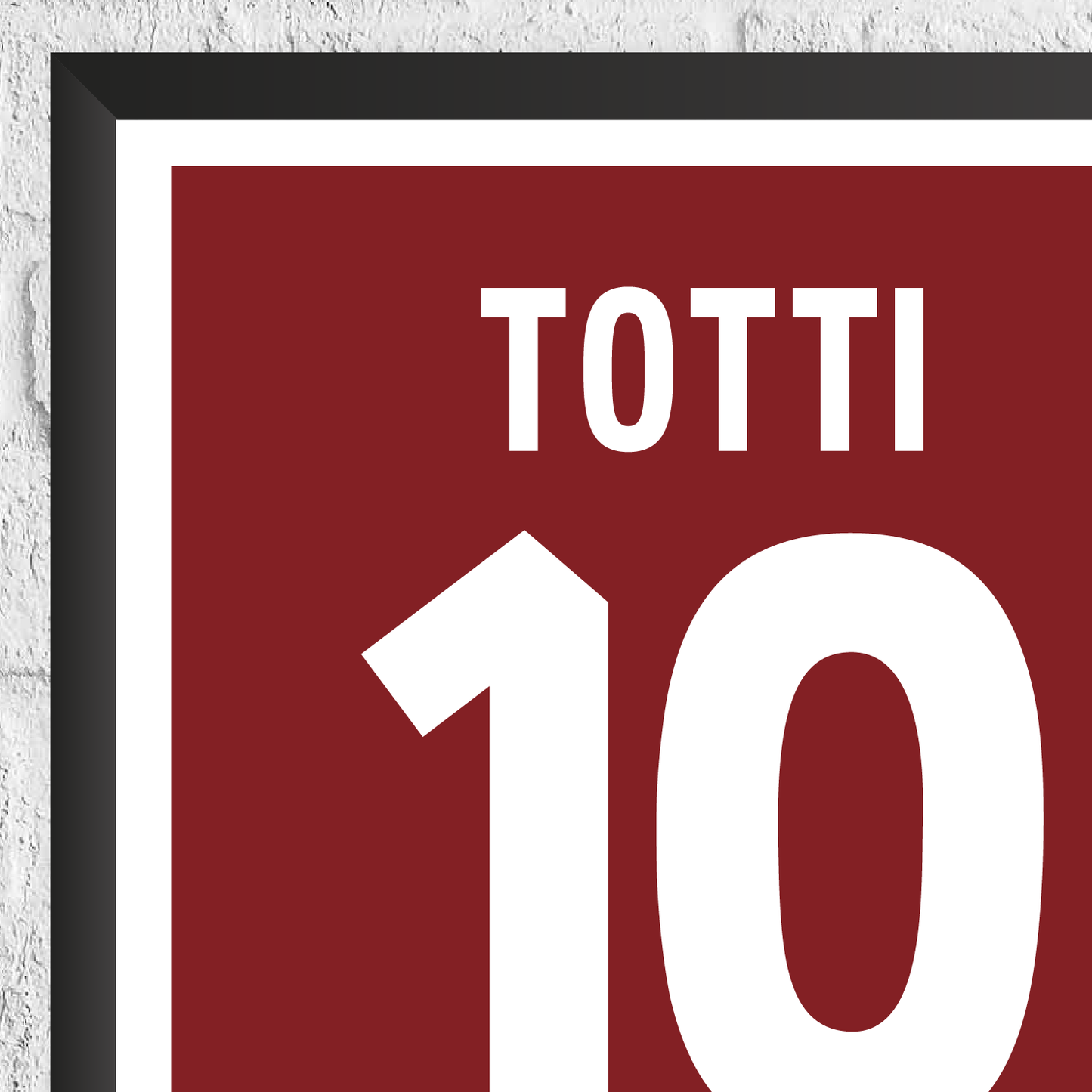 Francesco Totti Legend Stats Print - Man of The Match Football