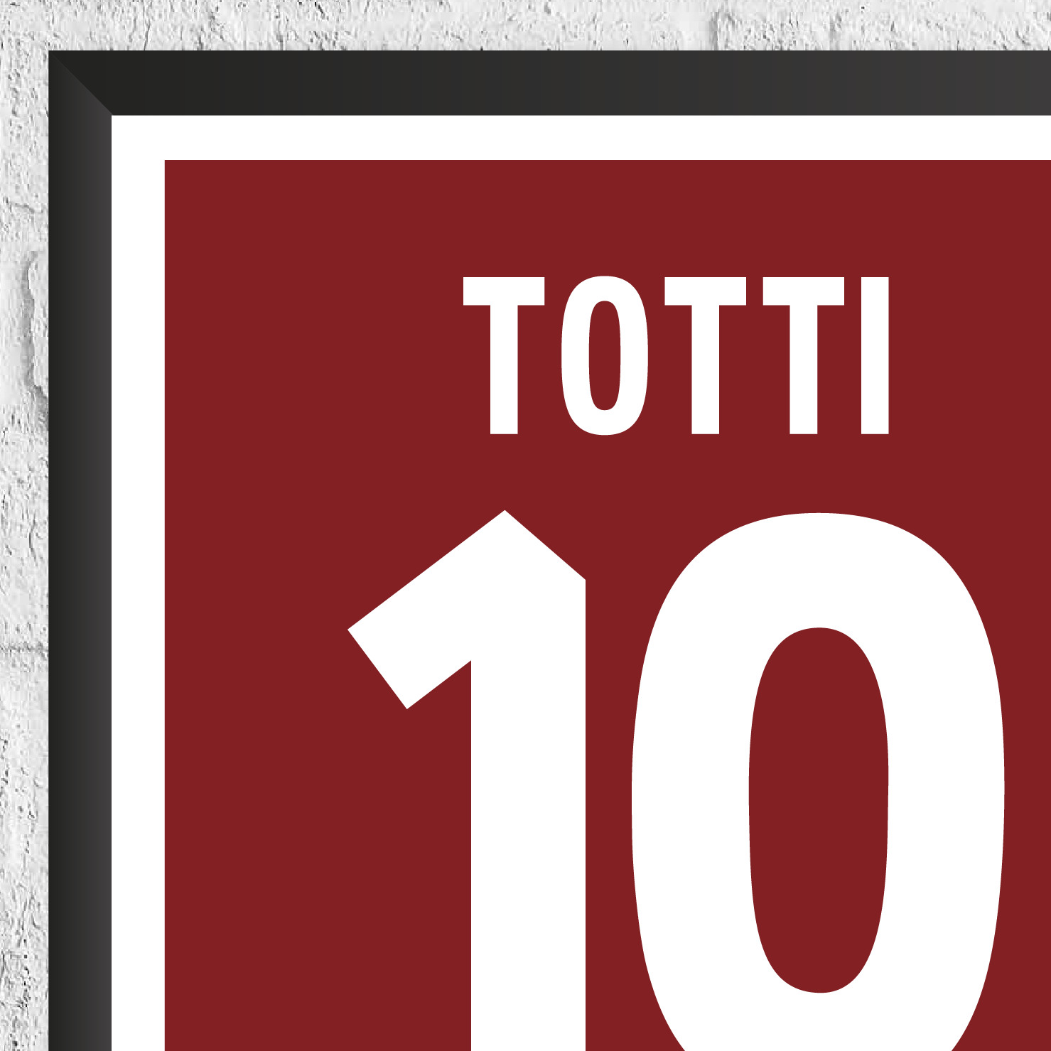 Francesco Totti Legend Stats Print - Man of The Match Football