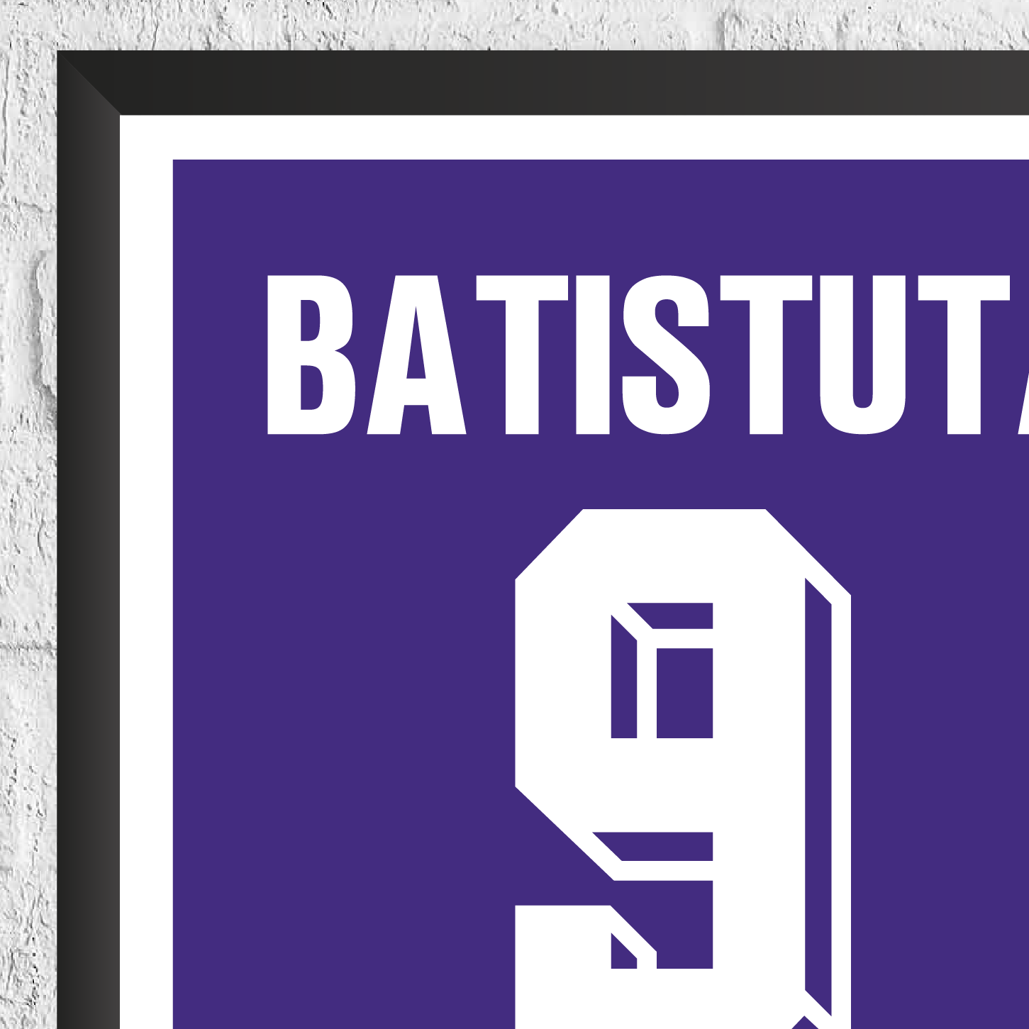 Gabriel Batistuta Legend Stats Print - Man of The Match Football
