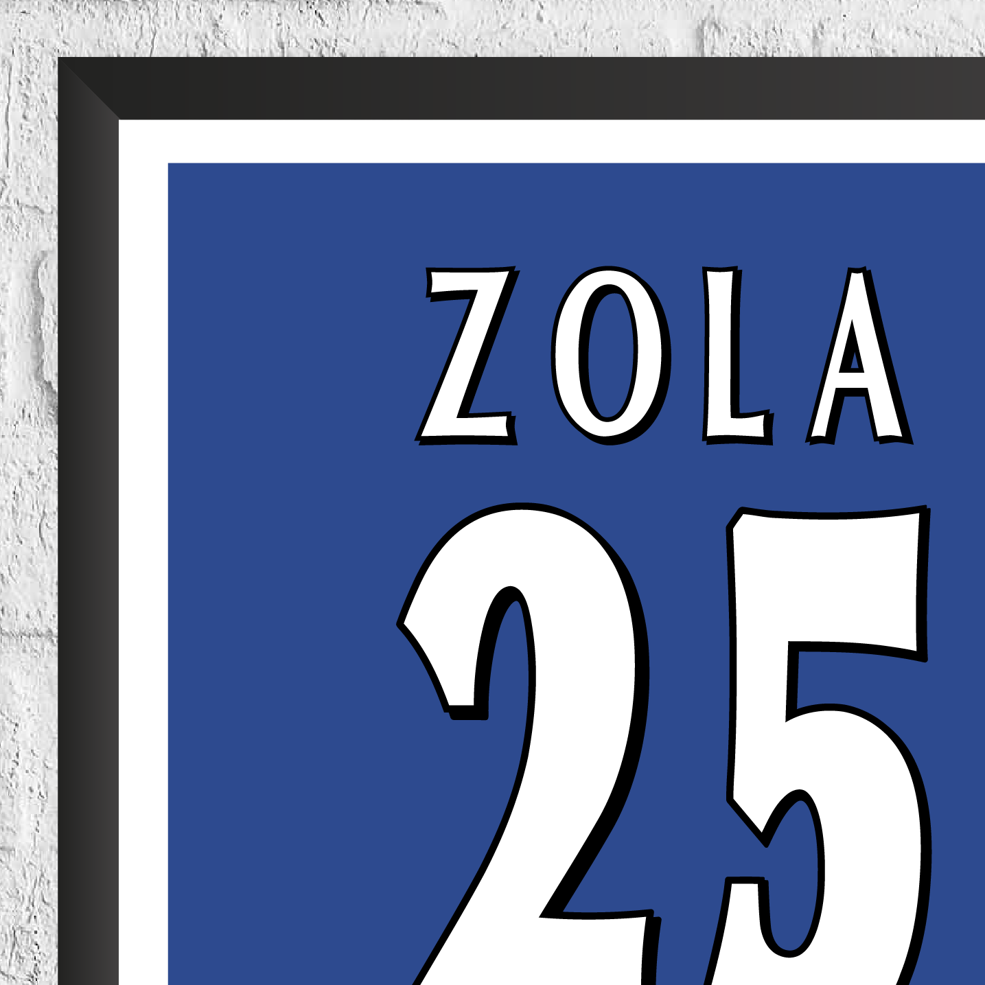 Gianfranco Zola Legend Stats Print - Man of The Match Football