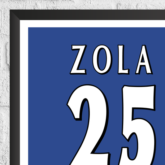Gianfranco Zola Legend Stats Print - Man of The Match Football