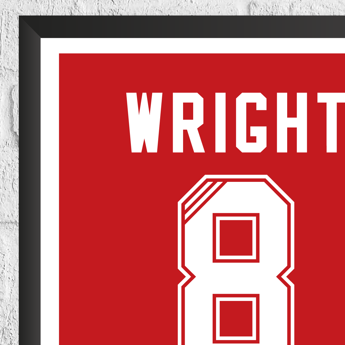 Ian Wright Legend Stats Print - Man of The Match Football