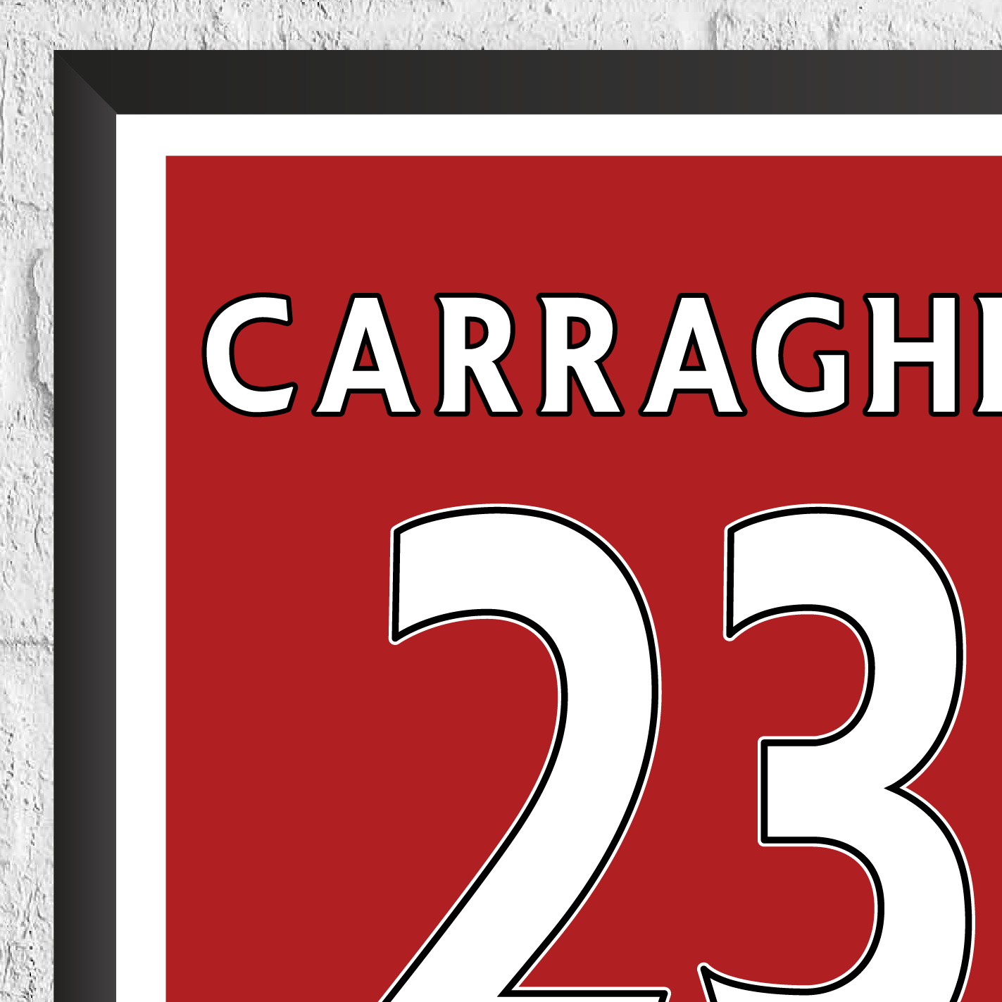 Jamie Carragher Legend Stats Print - Man of The Match Football