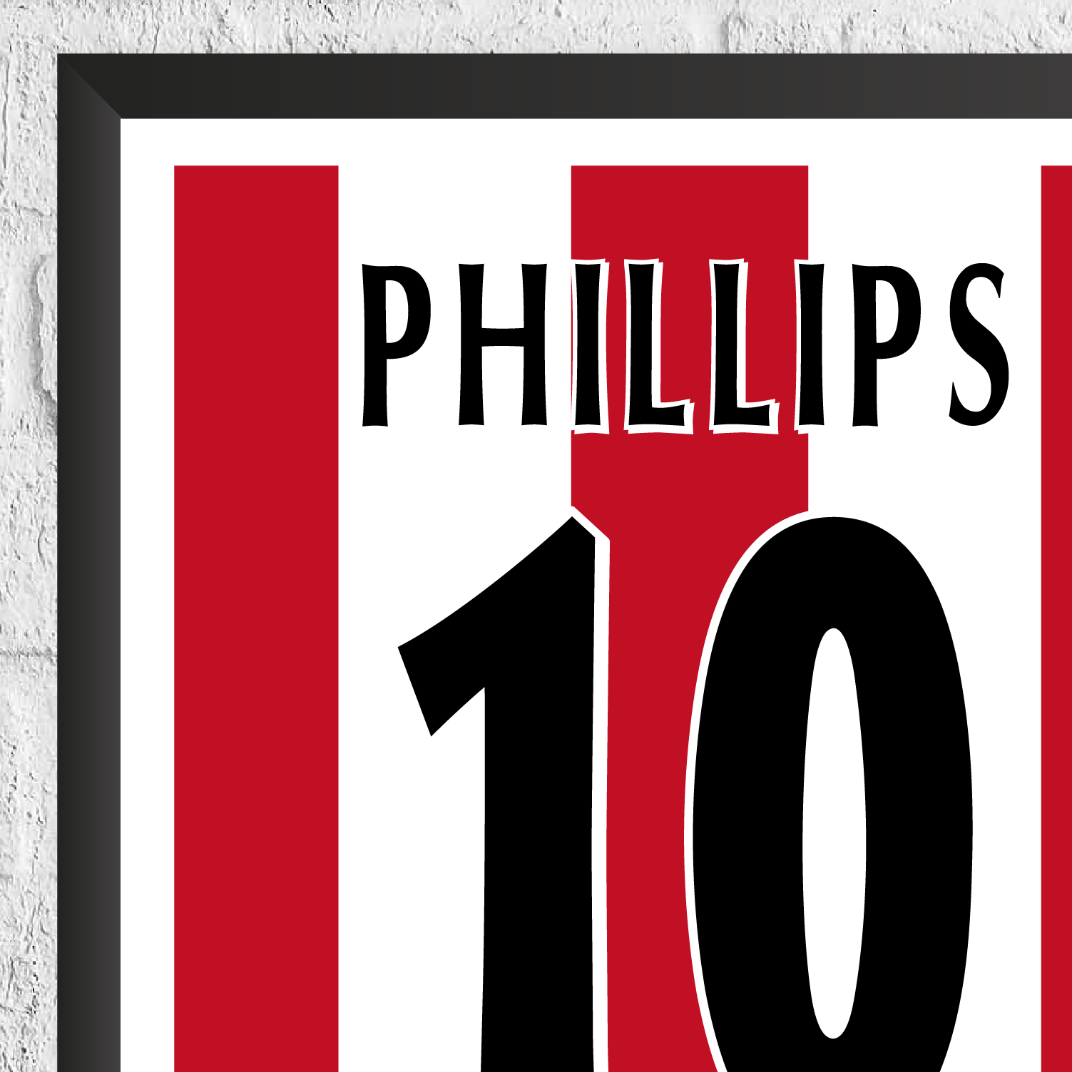Kevin Phillips Legend Stats Print - Man of The Match Football