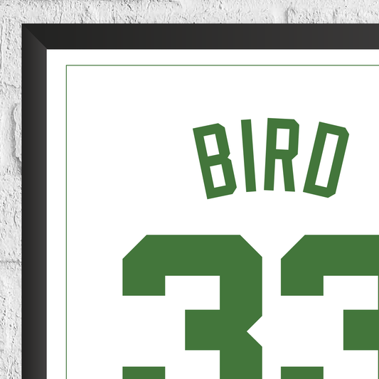 Larry Bird Boston Celtics Legend Stats Basketball Print