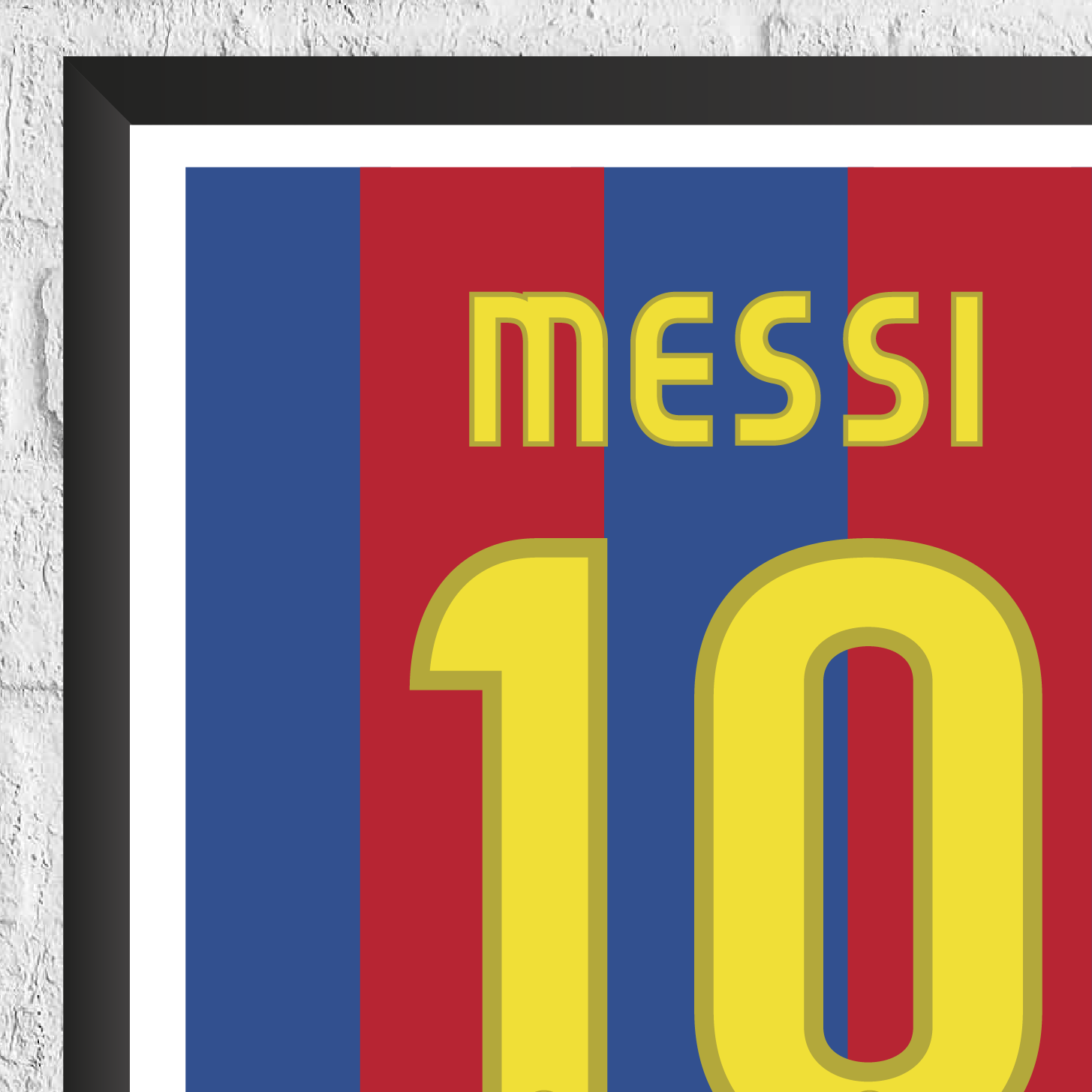 Lionel Messi Legend Stats Print - Man of The Match Football