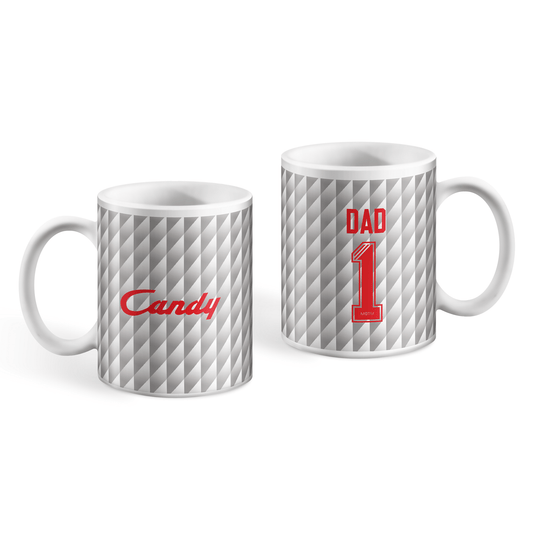 Liverpool Retro Dad Away Kit Mug