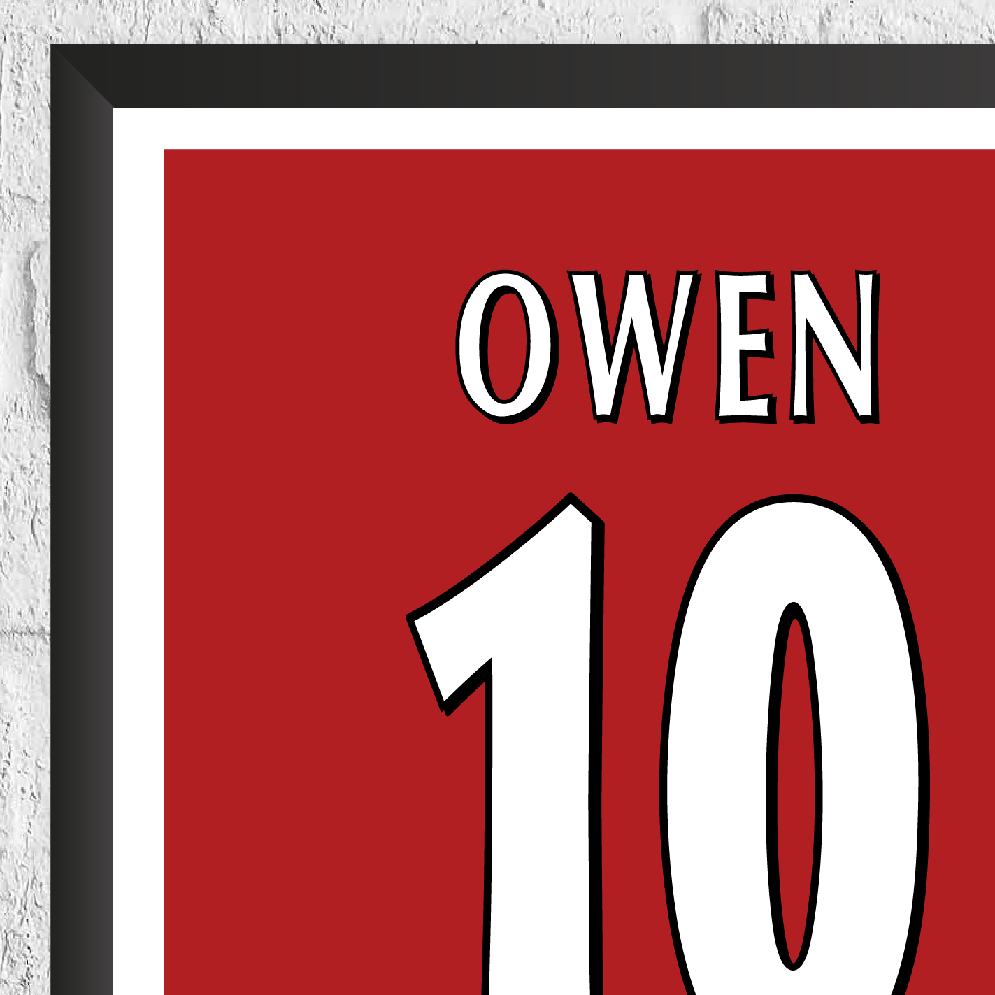 Michael Owen Legend Stats Print - Man of The Match Football