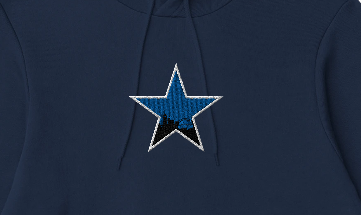 Newcastle Star Embroidered Hoodie