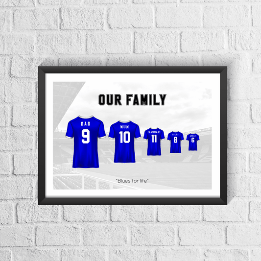 Personalised Birmingham Family Print