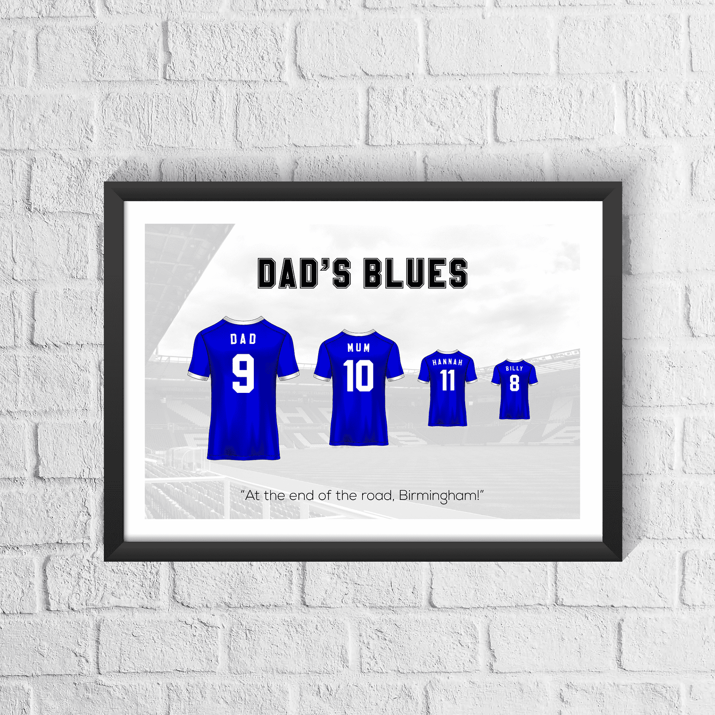 Personalised Birmingham Family Print