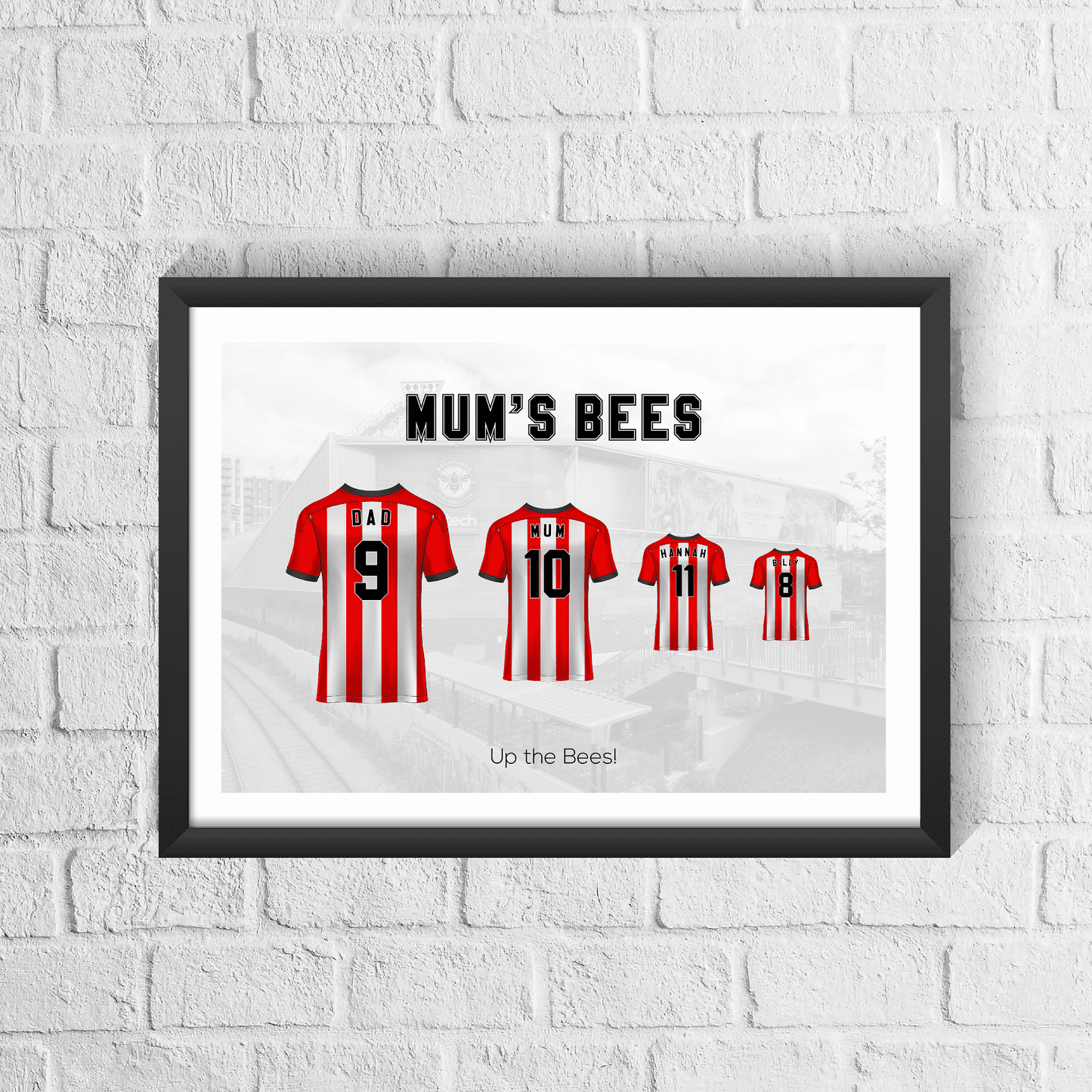 Personalised Brentford Family Print