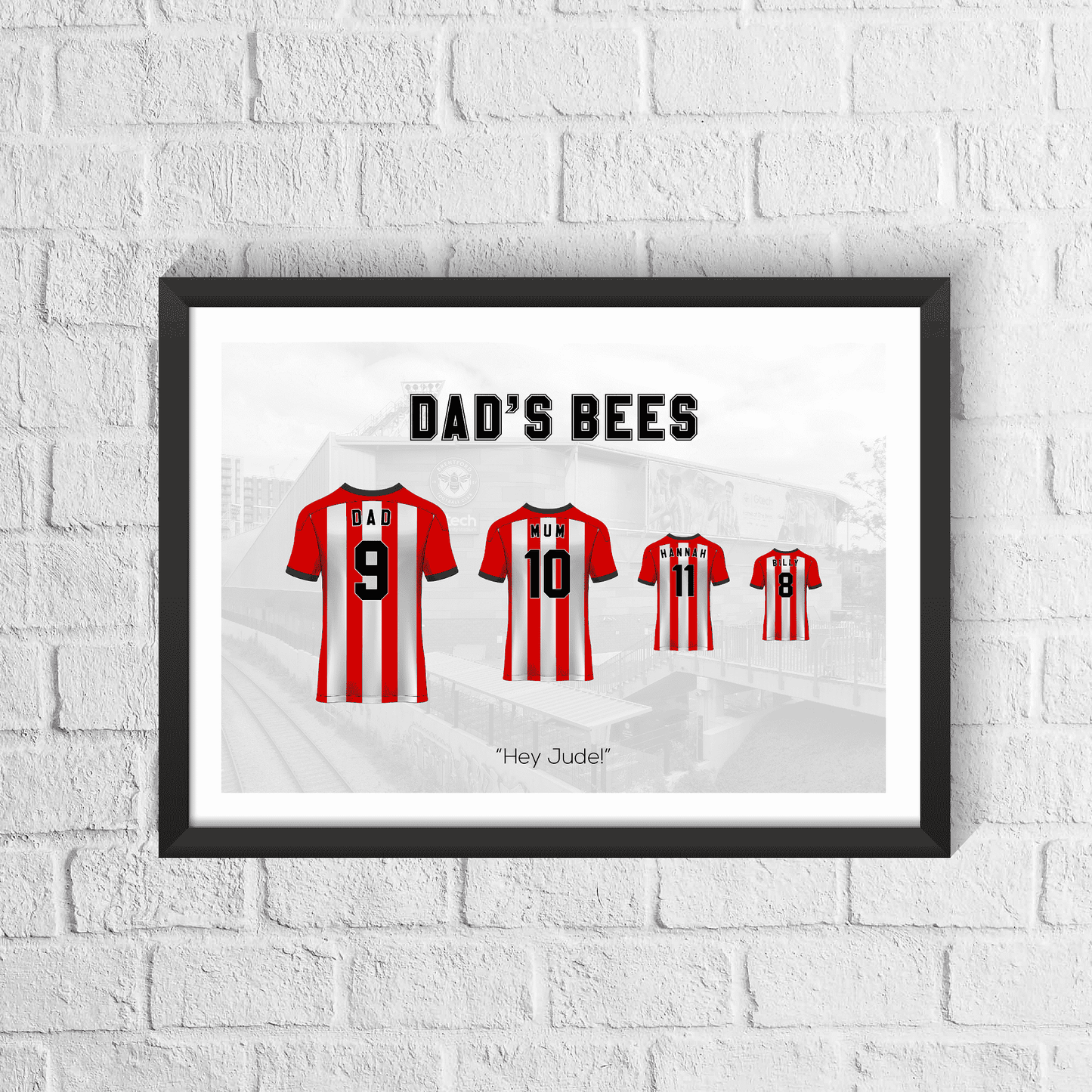 Personalised Brentford Family Print