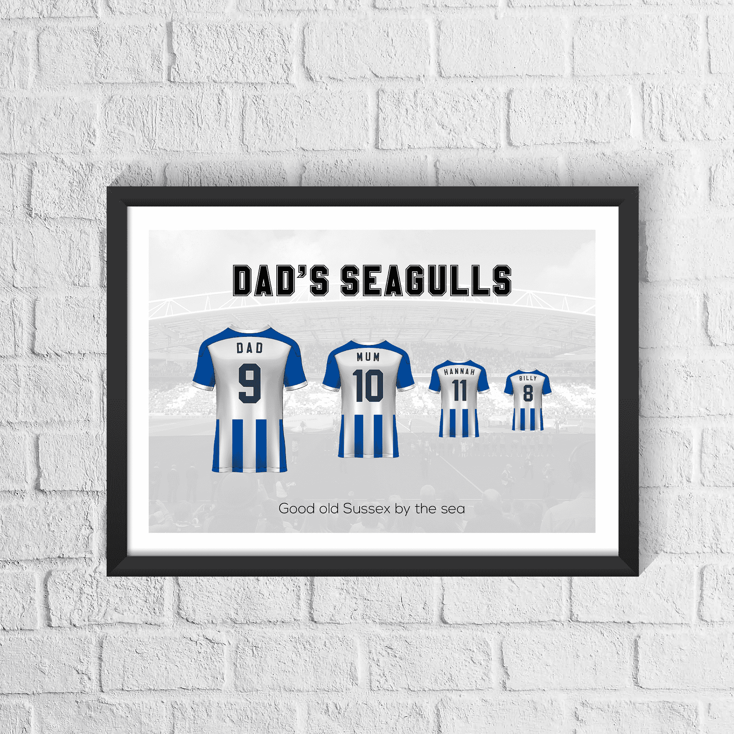Personalised Brighton Family Print