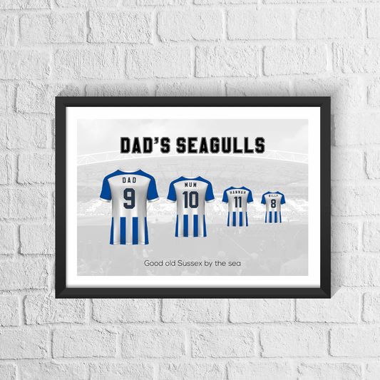 Personalised Brighton Family Print