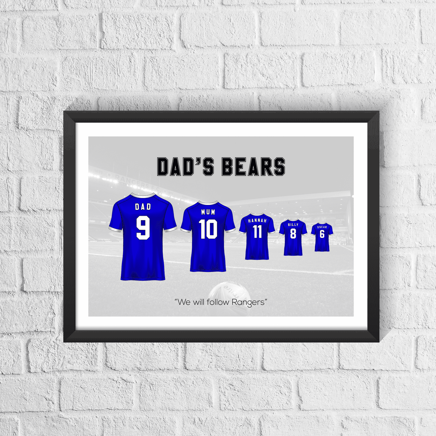 Impresión personalizada de la familia Chelsea