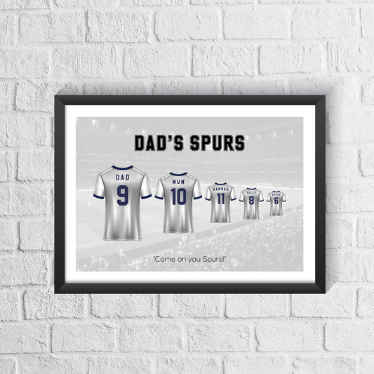 Impresión personalizada de la familia del Manchester United