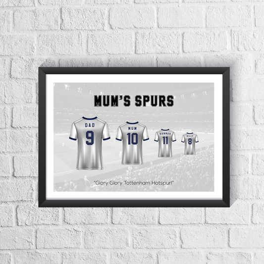 Impresión personalizada de la familia del Manchester United