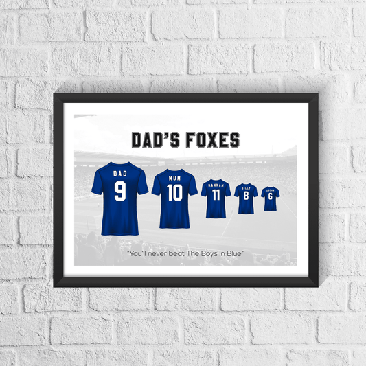 Personalised Leicester Family Print
