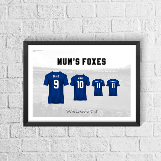Personalised Leicester Family Print
