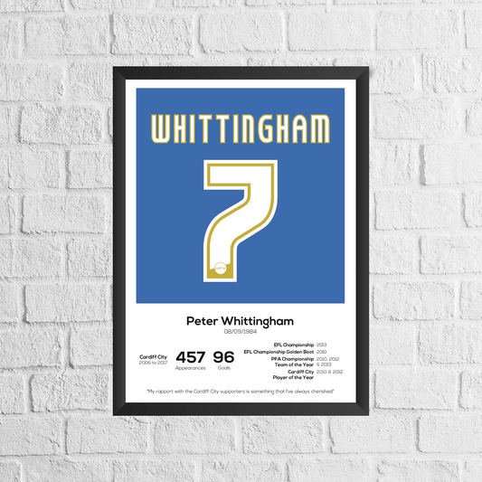 Peter Whittingham Legend Stats Print - Man of The Match Football