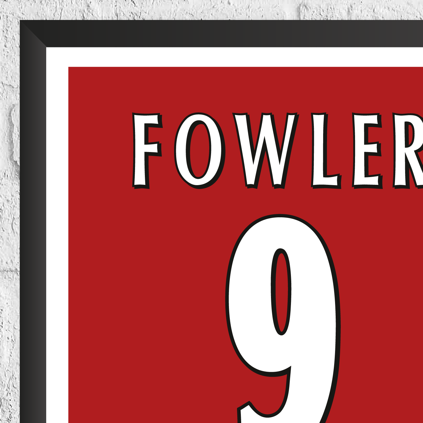 Robbie Fowler Legend Stats Print - Man of The Match Football