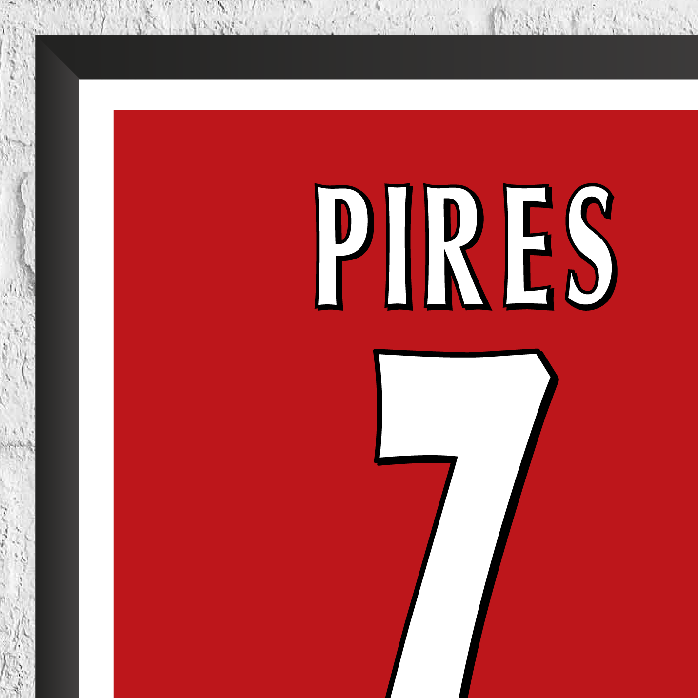 Robert Pires Legend Stats Print - Man of The Match Football