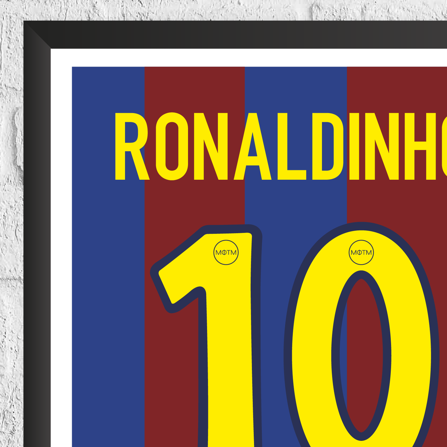 Ronaldinho Legend Stats Print - Man of The Match Football