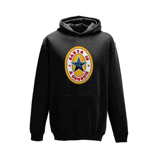 Santa is a Geordie Newcastle Christmas Hoodie
