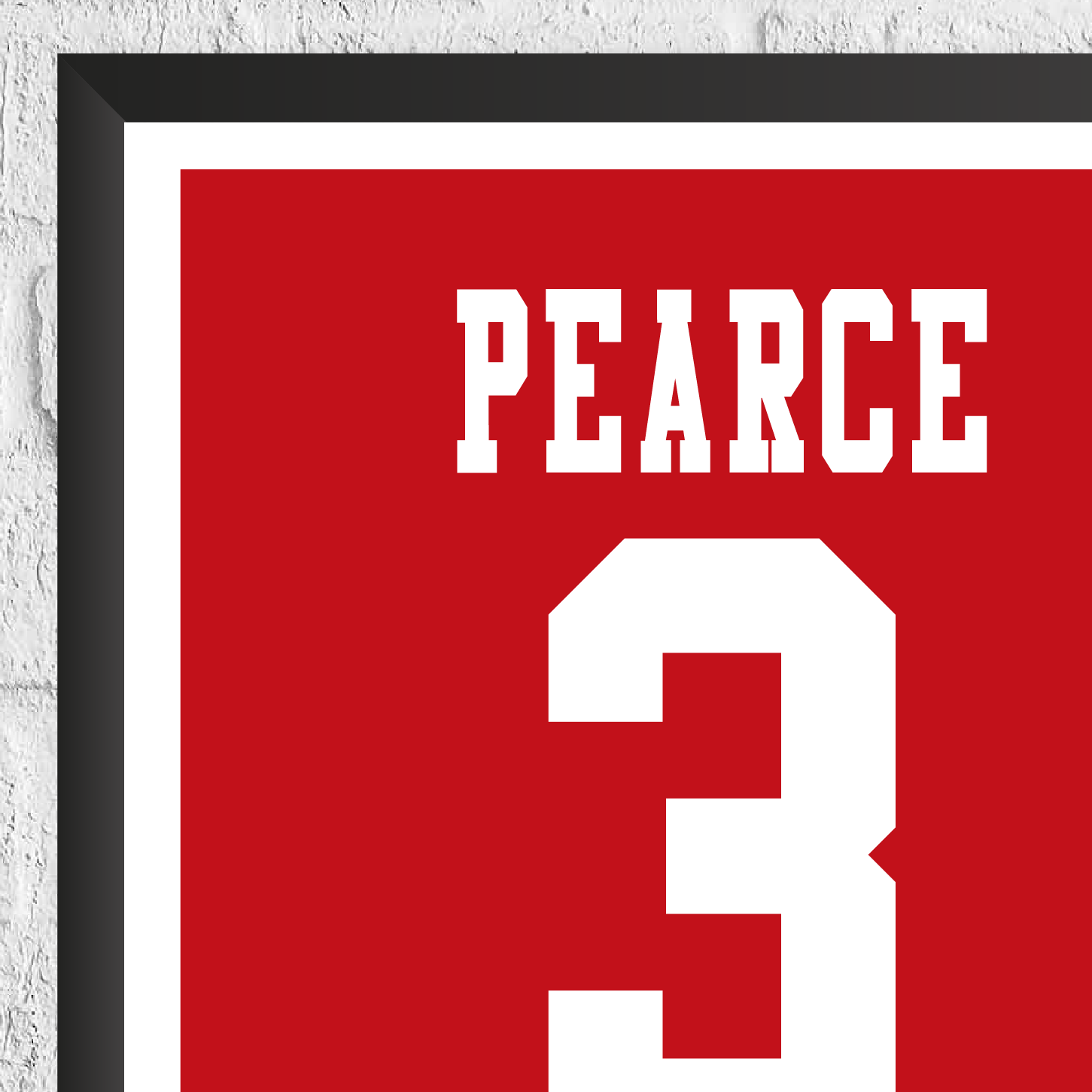 Stuart Pearce Legend Stats Print - Man of The Match Football