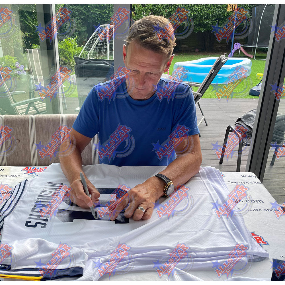 Tottenham Hotspur FC 1994 Sheringham Signed Shirt (Framed) - Man of The Match Football