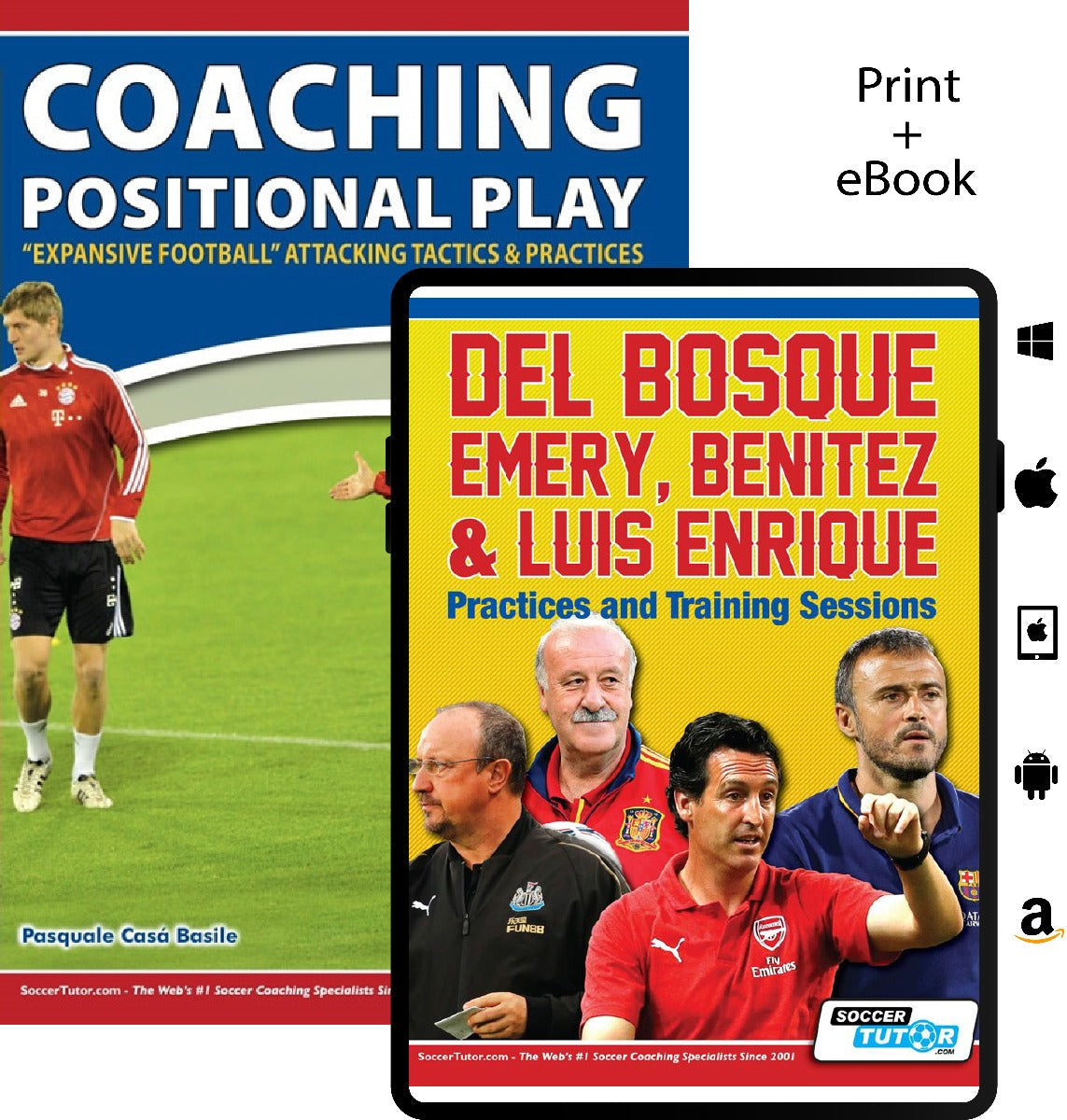 Coaching Positional Play + Del Bosque, Emery, Benitez & Luis Enrique - Practices and Training Sessions - Bundle with 97 Practices