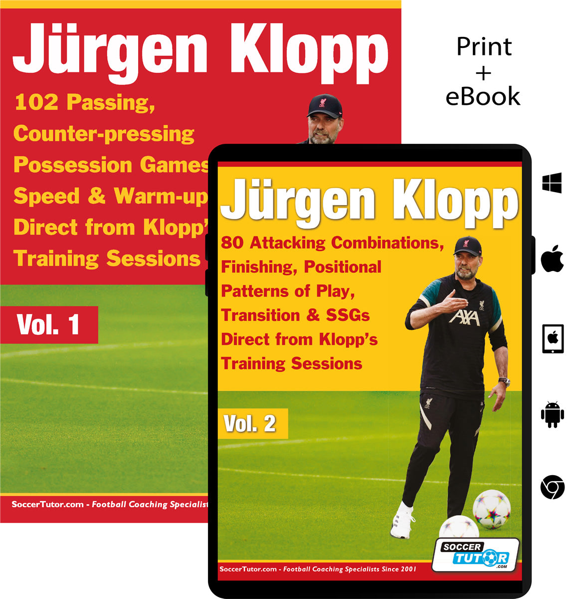 Jürgen Klopp Vol 1 & 2 Bundle - 182 Practices Direct From Klopp's Training Sessions