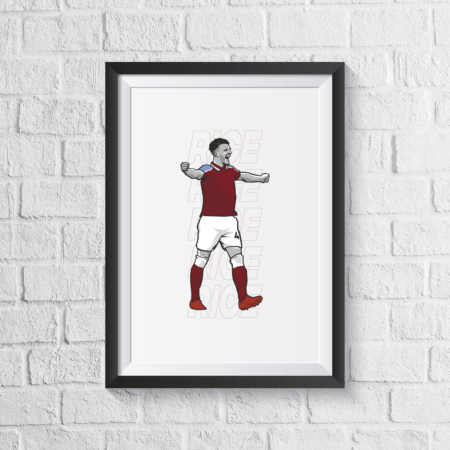 Declan Rice West Ham Print