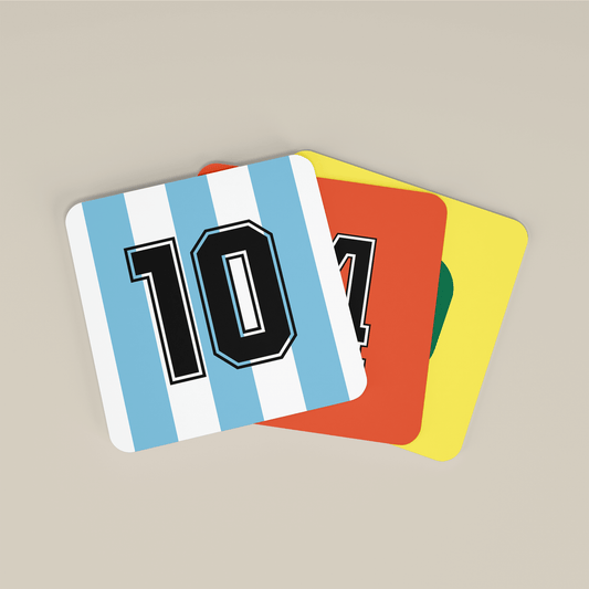 Retro Football World Cup Legends - Set of 4