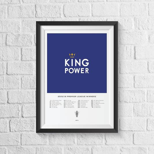 Leicester City Underdogs Squad Print