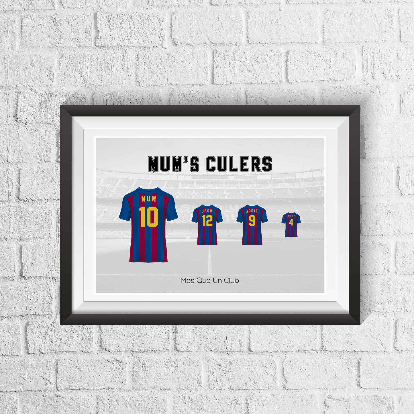 Personalised Barcelona Family Print