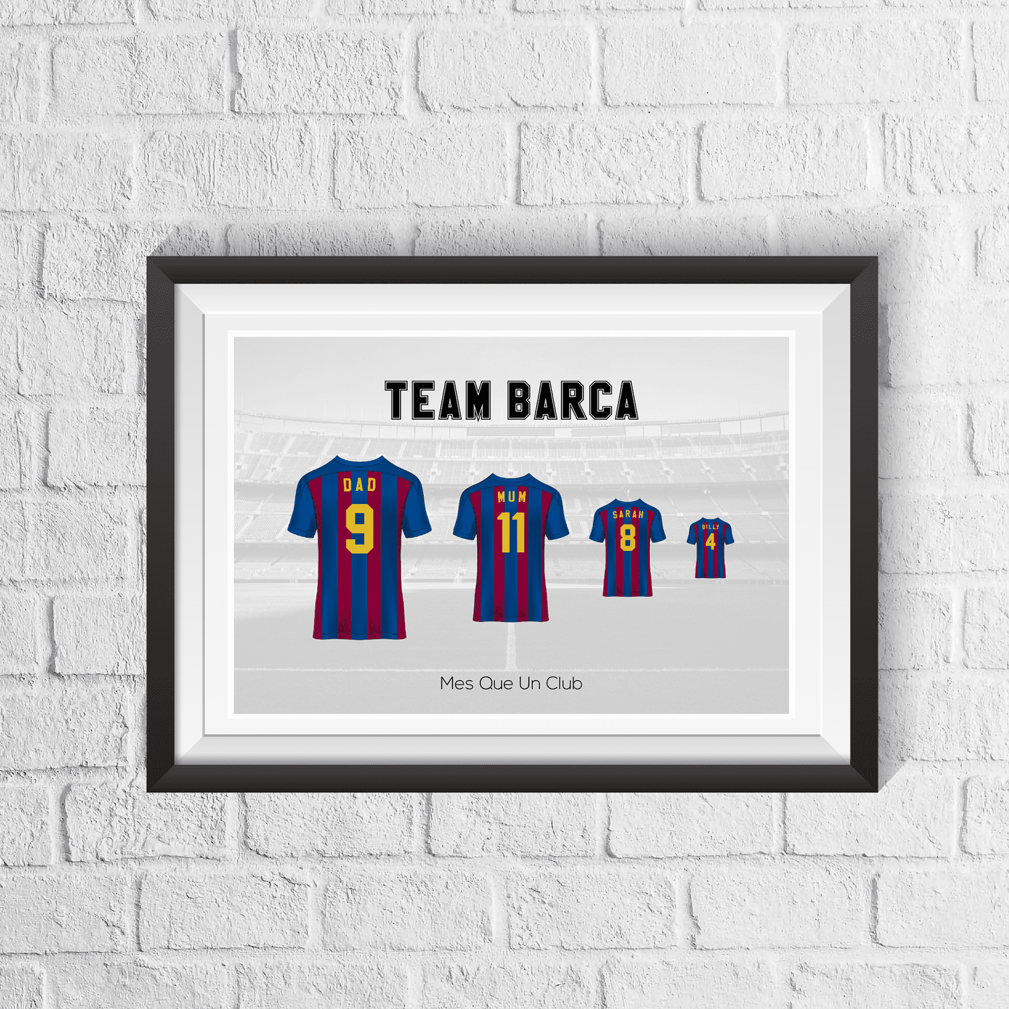 Personalised Barcelona Family Print