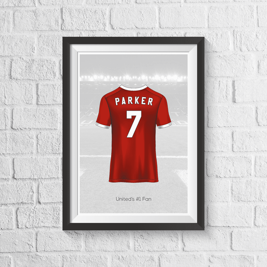 Personalised United Fan Shirt Print