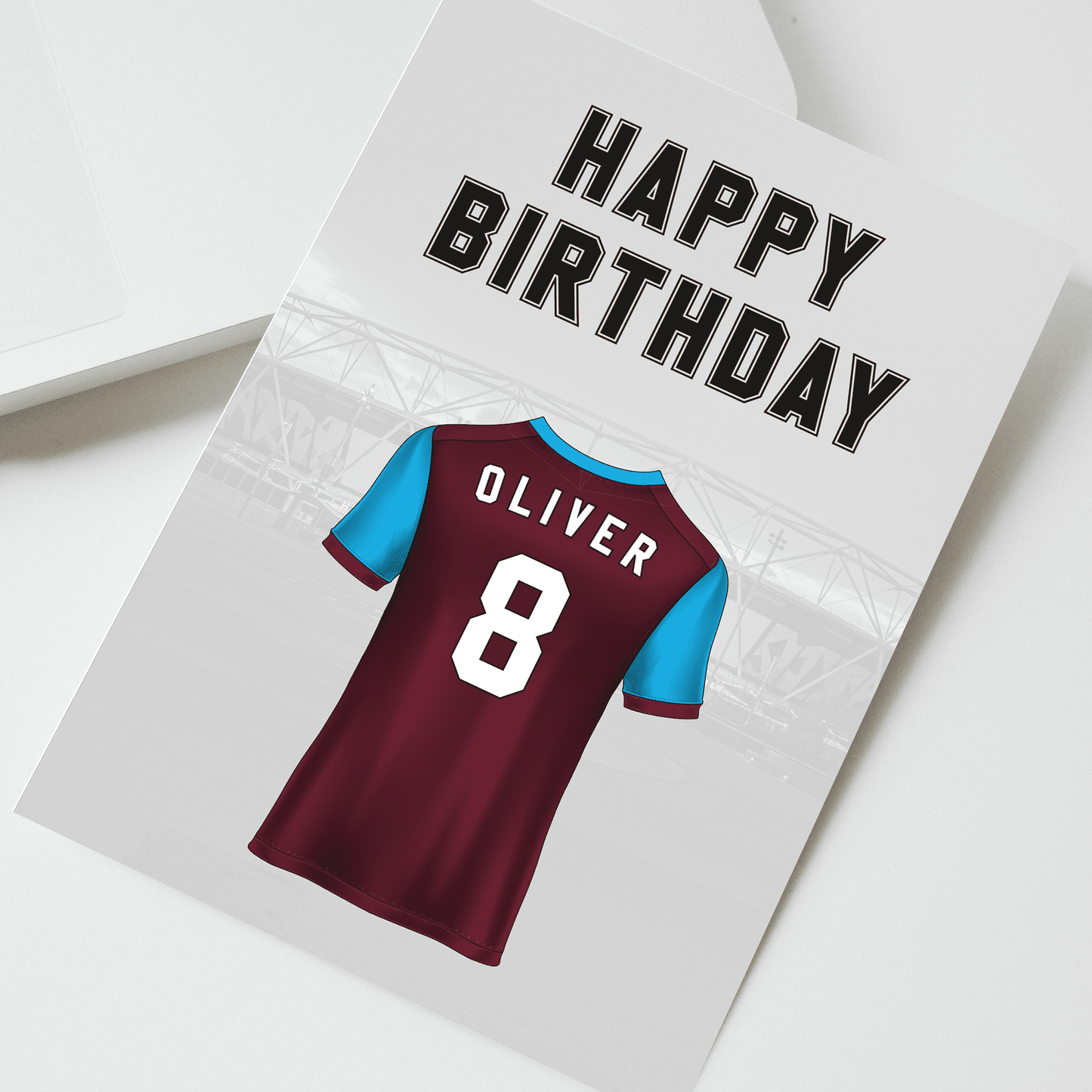 Personalised West Ham Birthday Card