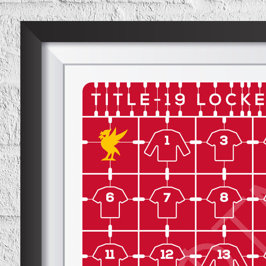Liverpool 'Title-19 Locked Down' 2019/2020 Print - Man of The Match Football