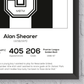 Alan Shearer Newcastle United Legend Statistikdruck