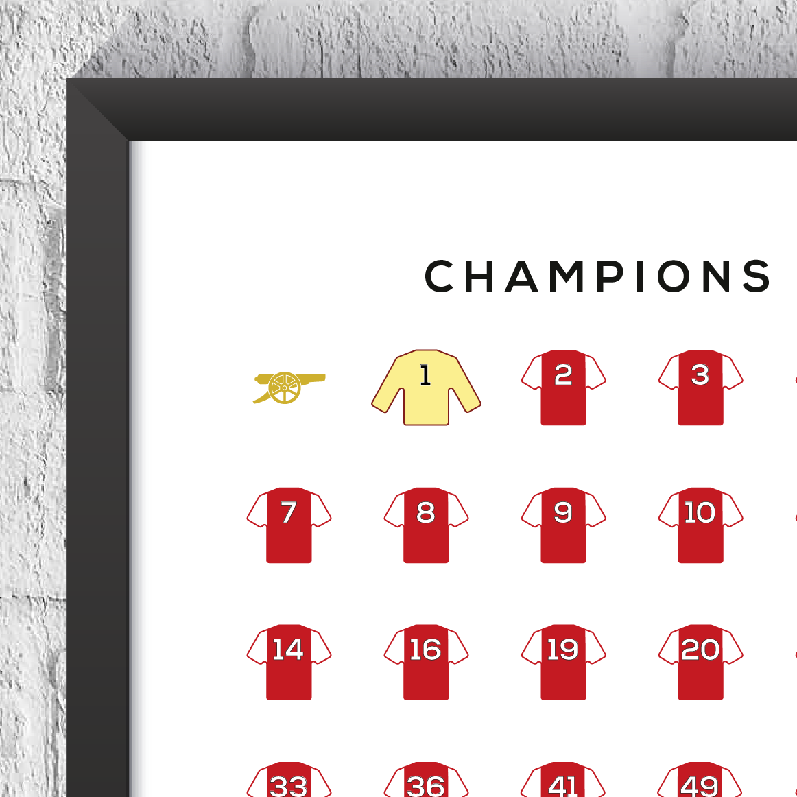 AFC 2025/26 Season Squad Print - Man of The Match Football