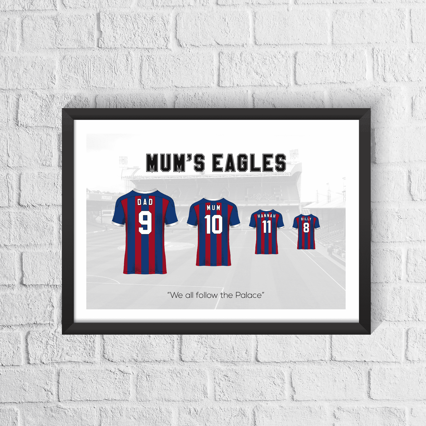 Personalised Crystal Palace Family Print